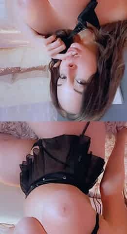 Busty brunette bitch with big boobs