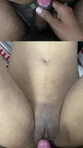 Indian Girlfriend Sex with His BF and Sucking His Dick in His Home