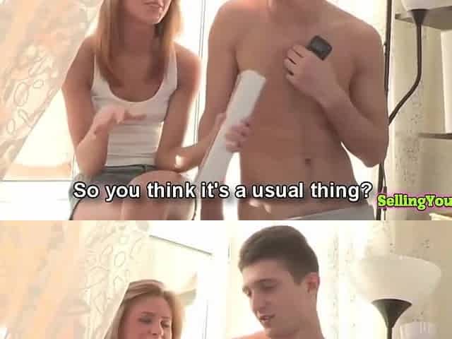 Blonde Girlfriend Fucks A Horny Stranger Hard
