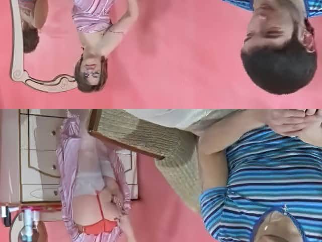 Beautiful Leonora sucks young dick and gets fucked in the ass