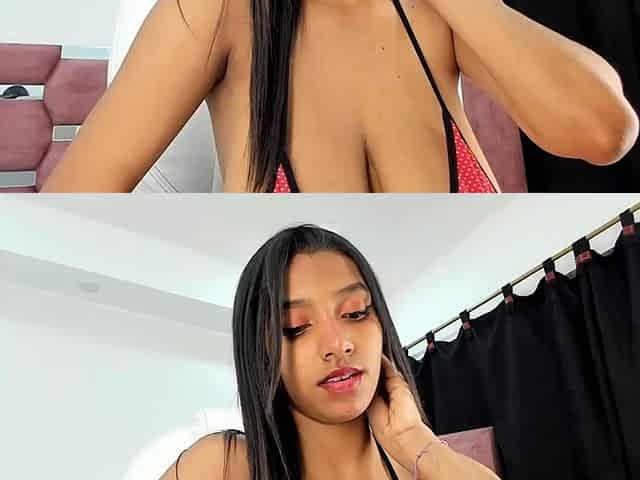 Chubby Brunette Big Boobs Dildo Masturbation