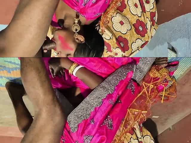 Indian babe gets her pussy pounded in a national costume