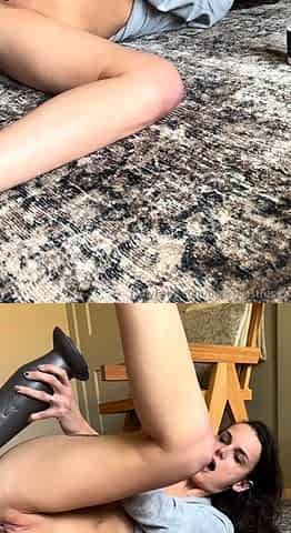 Cute amateur webcam teen girl toying pussy on webcam