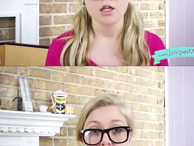 Breast expansion and growth - big natural tits on young cute PAWG in eyeglasses