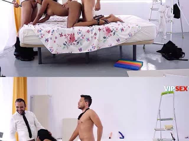 Amazing Interracial Threeway With Noe Milk & Sicilia