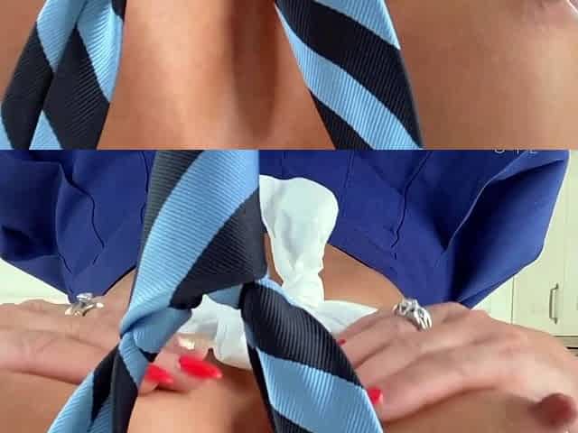 Big boobed babe masturbating