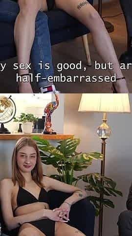 Young Hot Wife Gets Fucked in the Ass by Two Guys with Huge Cocks in Front of Her Cuckold Boy!