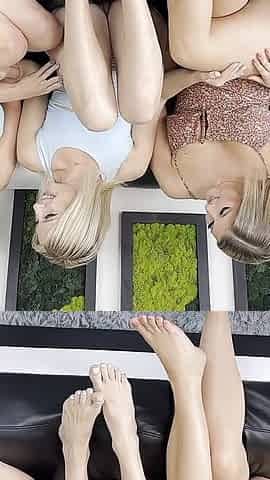 Cheerleader Kait & Tiff Banister & Hotwife Lexi Love Use Bwc to Stretchtight Holes!