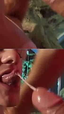 Blonde Horny Slut Suck Rapidly a Big Cock of His Friend