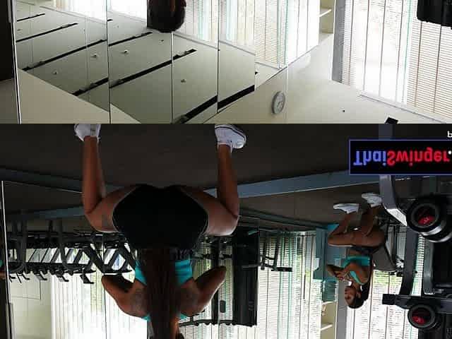 Big booty Thai amateur GF intense gym workout and big cock sex