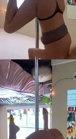 Blonde amateur girl flashes ass and fuck