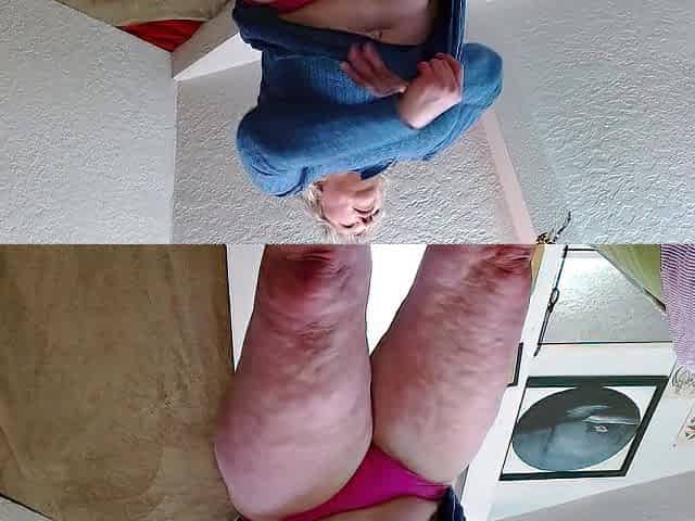 1228 Giantess pretends this babe doesnt watch escaped small, but this babe catches him. with her BUTT!