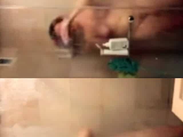 curvy stepmom 51 shaving her pussy in the shower