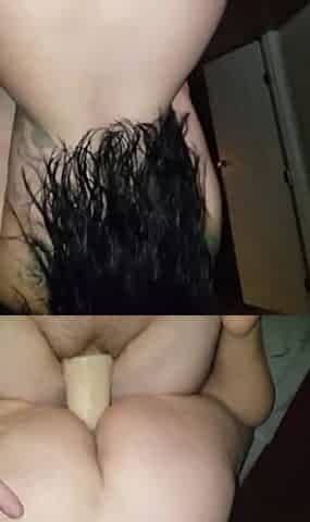 Size Queen Loves This Huge Cock Sleeve and Knows How to Ride It
