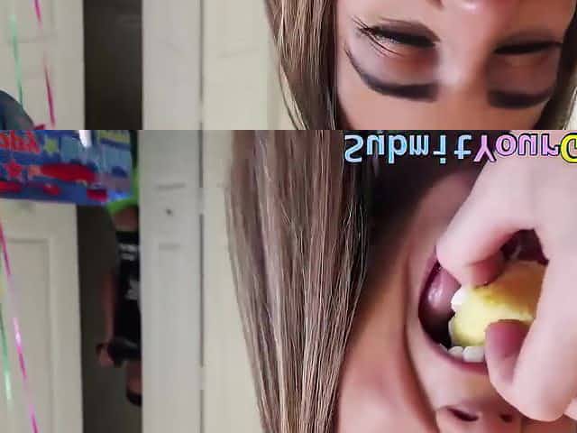Layla enjoys a surprise threesome with a bf and his friend