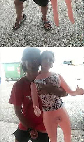 Mansturbating on Doll in the afternoon.