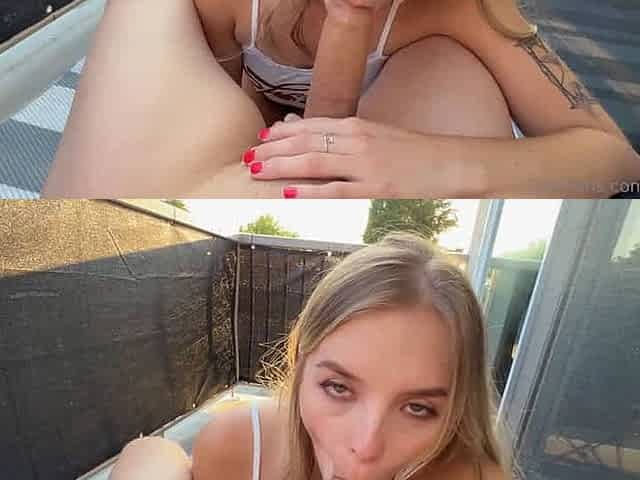 Onlyfans alexandavaonly 08 07 Sunset balcony blowjob What should we do on the balcony v36wht