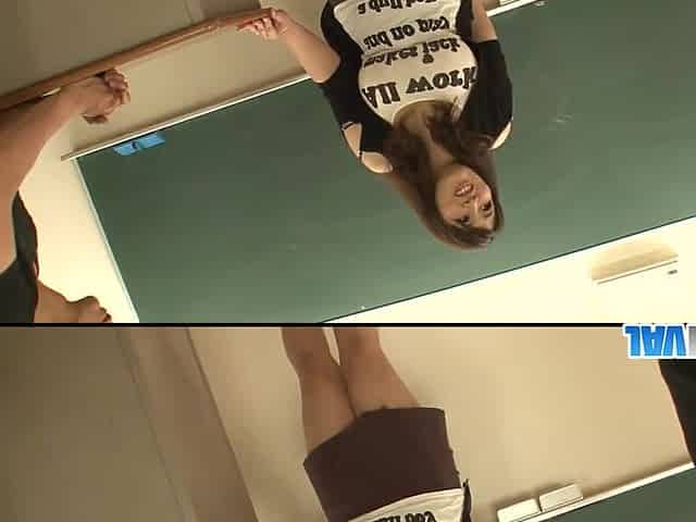 Plump and busty student 18+ fucked by two hung and horny teachers