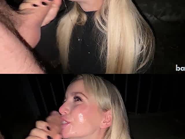 Late Night Enjoyment - Outdoor Oral job + Deepthroat + Facial - baebaezoe