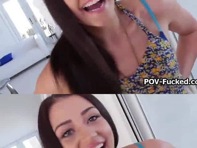 Avi the pornstar wannabe gets on her knees