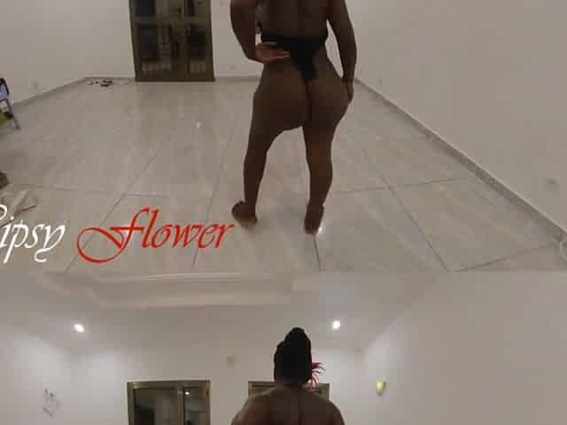 Solo curvy black nymphomaniac