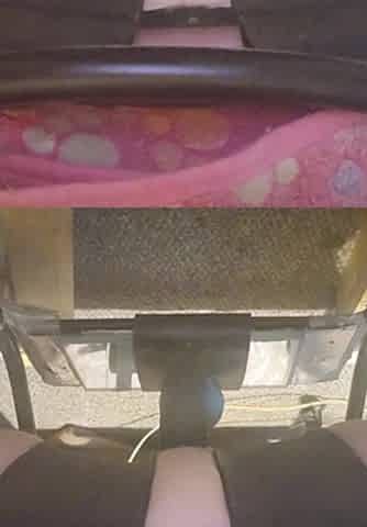 fucking my 10inch black dildo