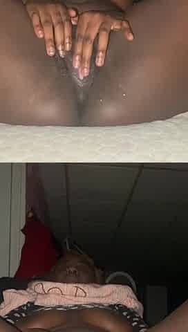 black creamy masturbation