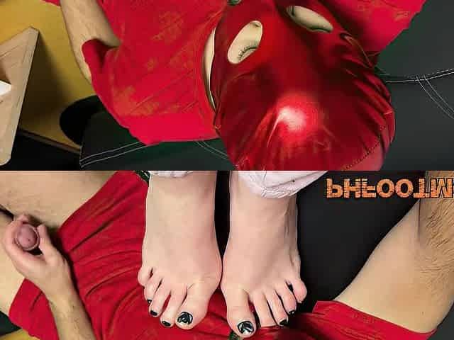 perspired feet worship from my footboy