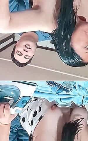Stepson Catches His Stepmother Ironing Clothes and They Start Fucking