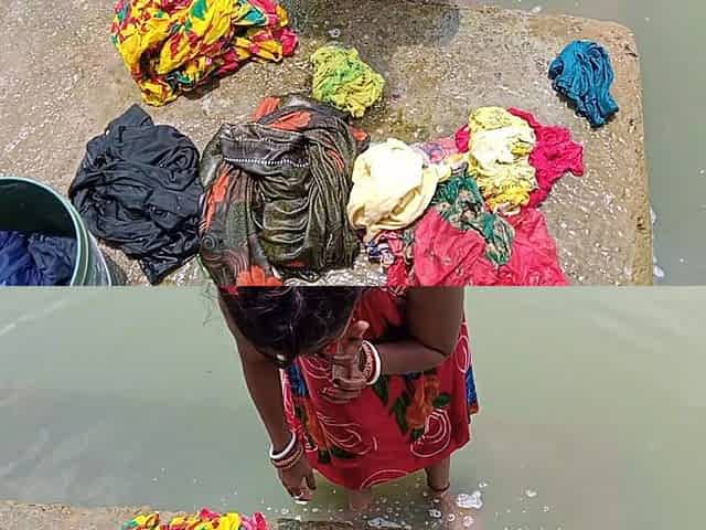 Called village dhoban home and enjoyed tremendous sex