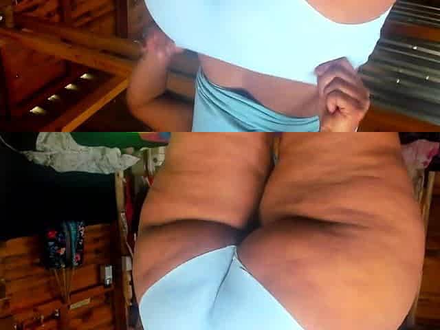 Bulky Black Booty in Panty twerk tease...