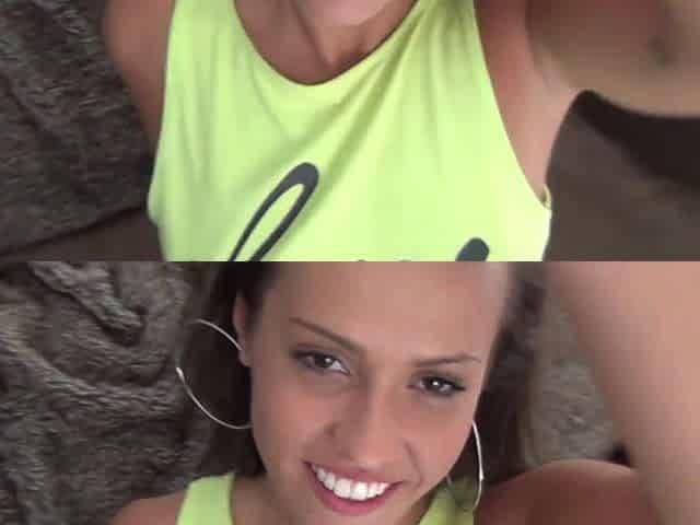 Kelsi Monroe: Brunette Teen with Big Tits and Booty in POV Action