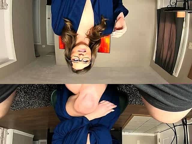 This brunette chick with nice big boobs and a pretty face is