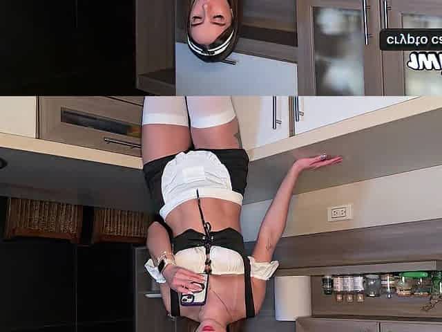 Glad Halloween! Boss screws his maid as part of his job! Abby love.