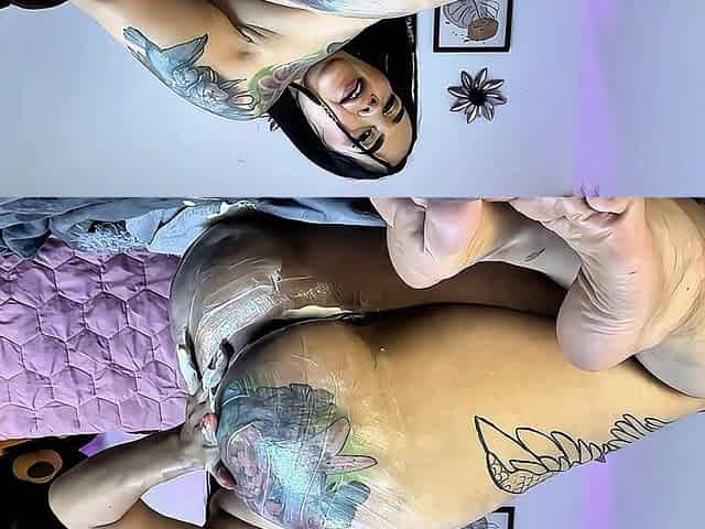 Anal Masturbation Tearing My Tight Ass with a Giant Monster Dildo. Anal Orgasms with Divers