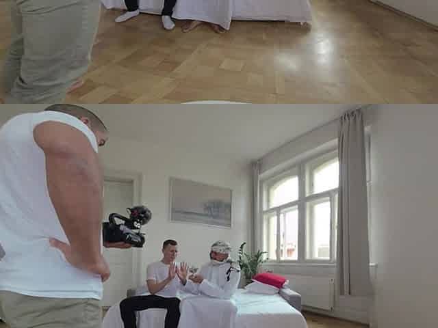 From Creampie to Anal Demand in Genie Rough VR Threesome!