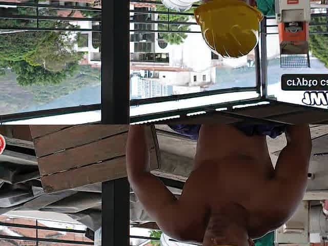 Builder screws his large-assed boss with his large ebony dick - Devil Khloe & Brandon Cruz