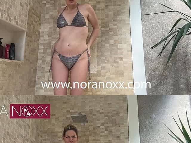 Outdoor Rain Shower: Clean, Naked, and Shaved!