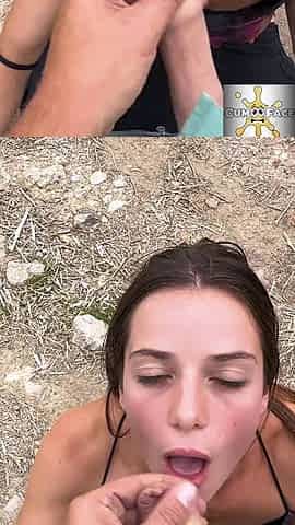 Huge, gigantic, massive, impressive facial load of thick, sticky cum