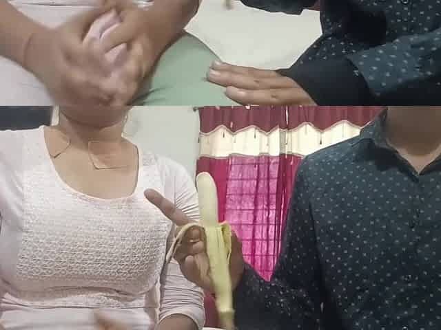 Jiju ne Sali ko banana (Kela) bol kar apne lund khila Diya virgin sali jor se chilaya jab jiju lund