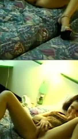 Room Service: the Waiter Licks Her Hairy Pussy and Then Fucks Her on the Bed