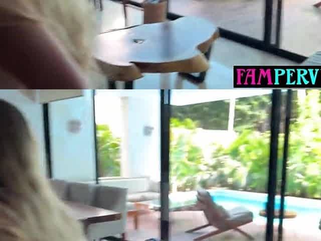 Concupiscent Latin chick step sister can not resist stepbros large penis and rides it on a voyage