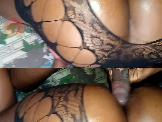 BOOTY SO OILED UP IM SLIPPING MY FINGERS UP MY HOLES WHILST DRILLED UP BY A CURVED LANDLORDS DICKKKK