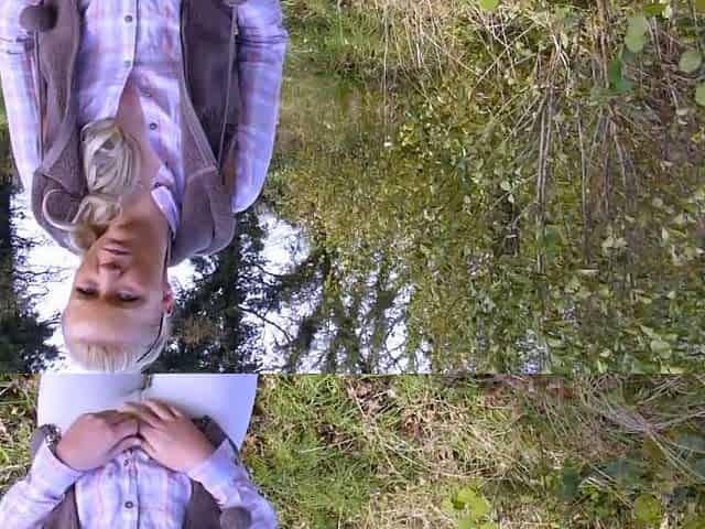 Sexy blonde teen blowjob and gangbanged then creampied