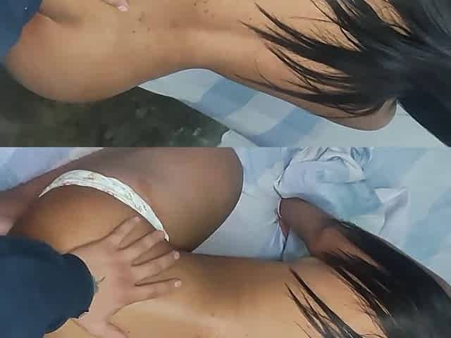 Teen anal and shaking orgasm in doggy pose - Home Video