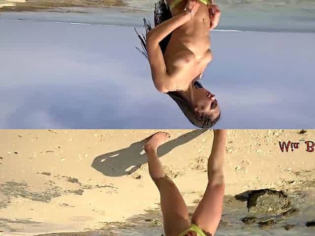 FIT CUTIE IS HIDING FOR PUBLIC BEACH DEEPTHROAT AND BANG. MIA BANDINI