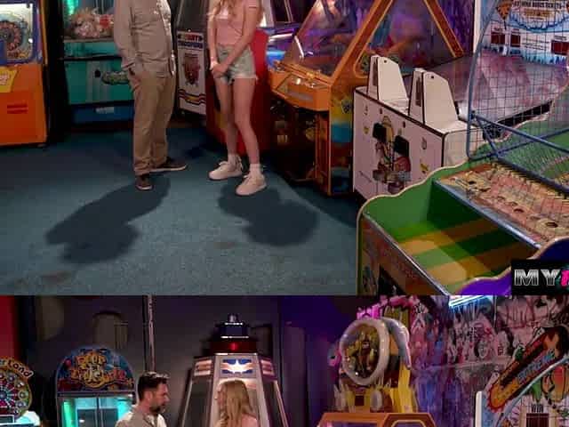 Banging my horny stepdaughter inside arcade house