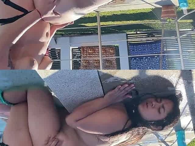 I Fuck My Stepdaughter's Pussy in the Pool of the Cabin