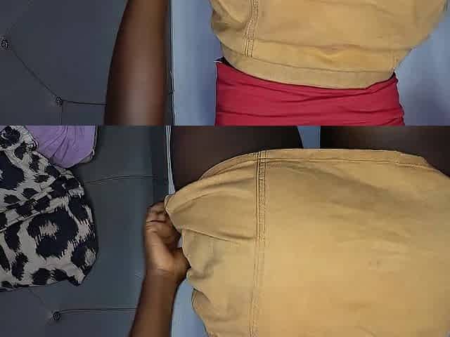 Brown skinny large butt tiny melons