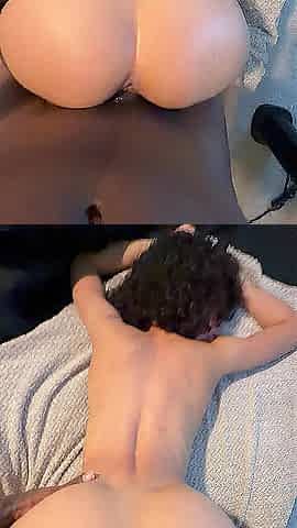 Moist large butt slender Pawg gets banged and stuffed by BBC